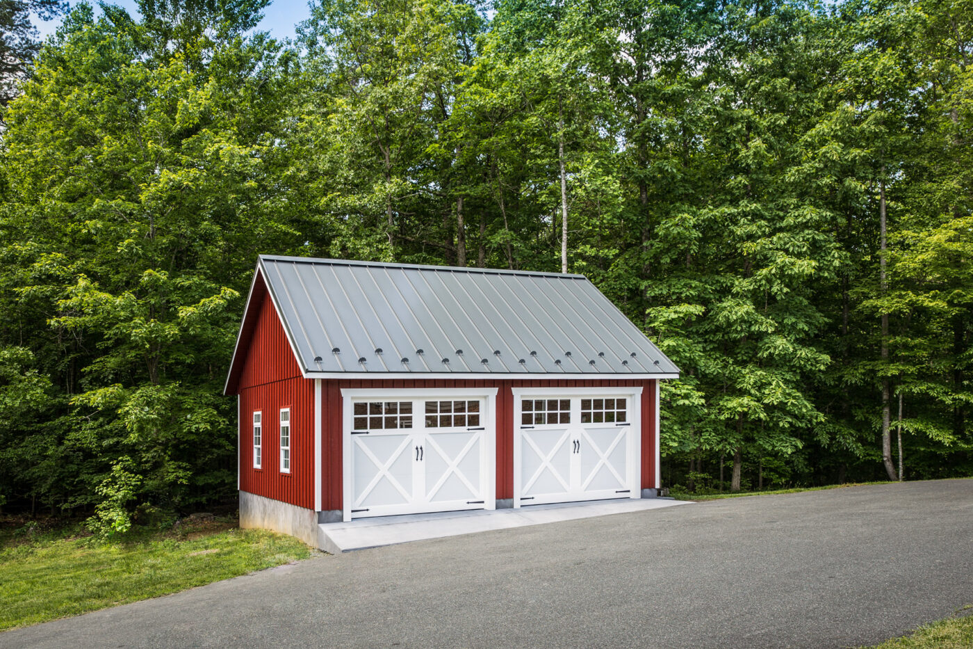 A two-car garage for sale in MA.