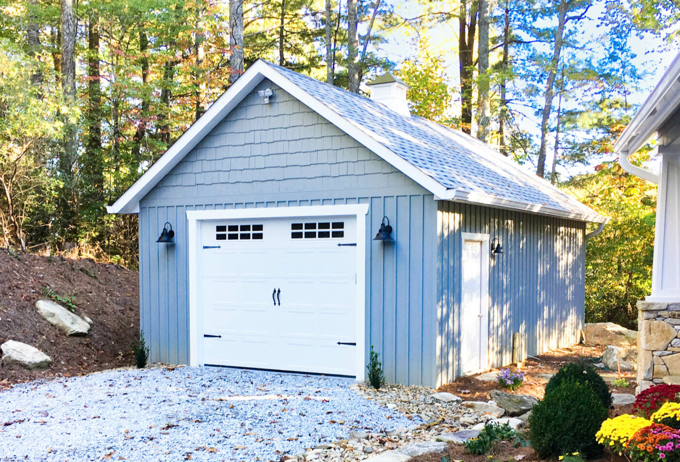 gray single car garage for sale in Fayetteville, NC