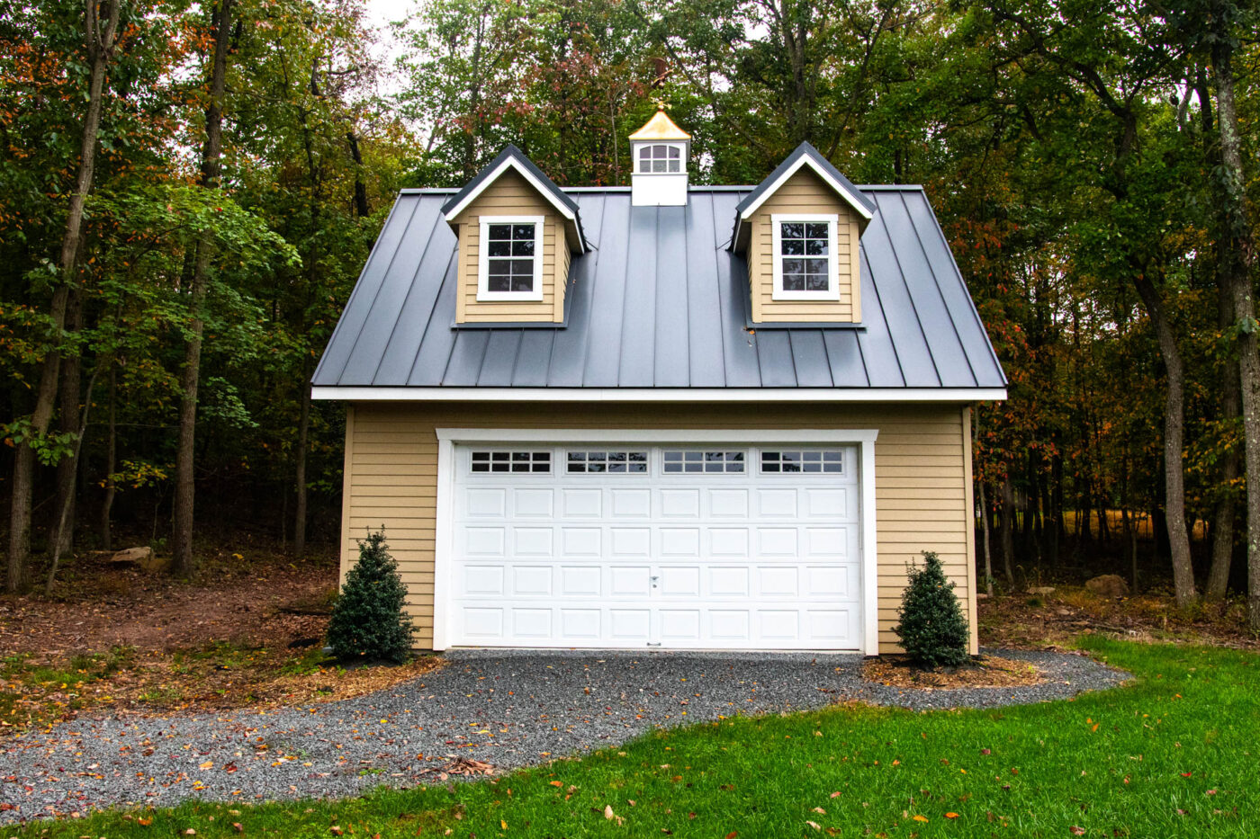 doublewide garage with 2 dormers and cupola for sale in Columbia, SC