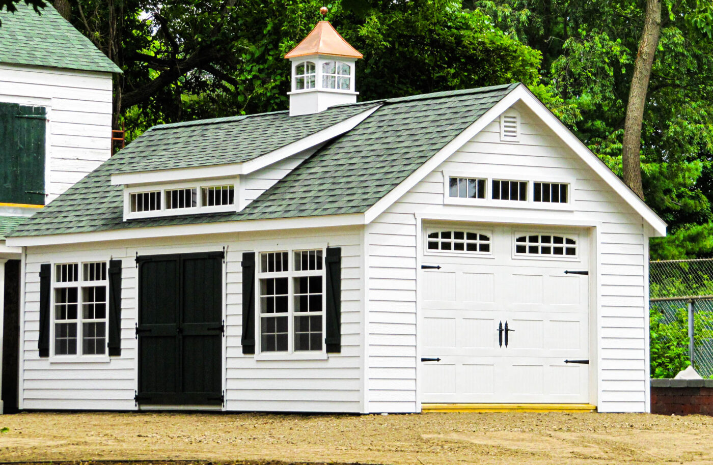 white single-car garage for sale in Maryland