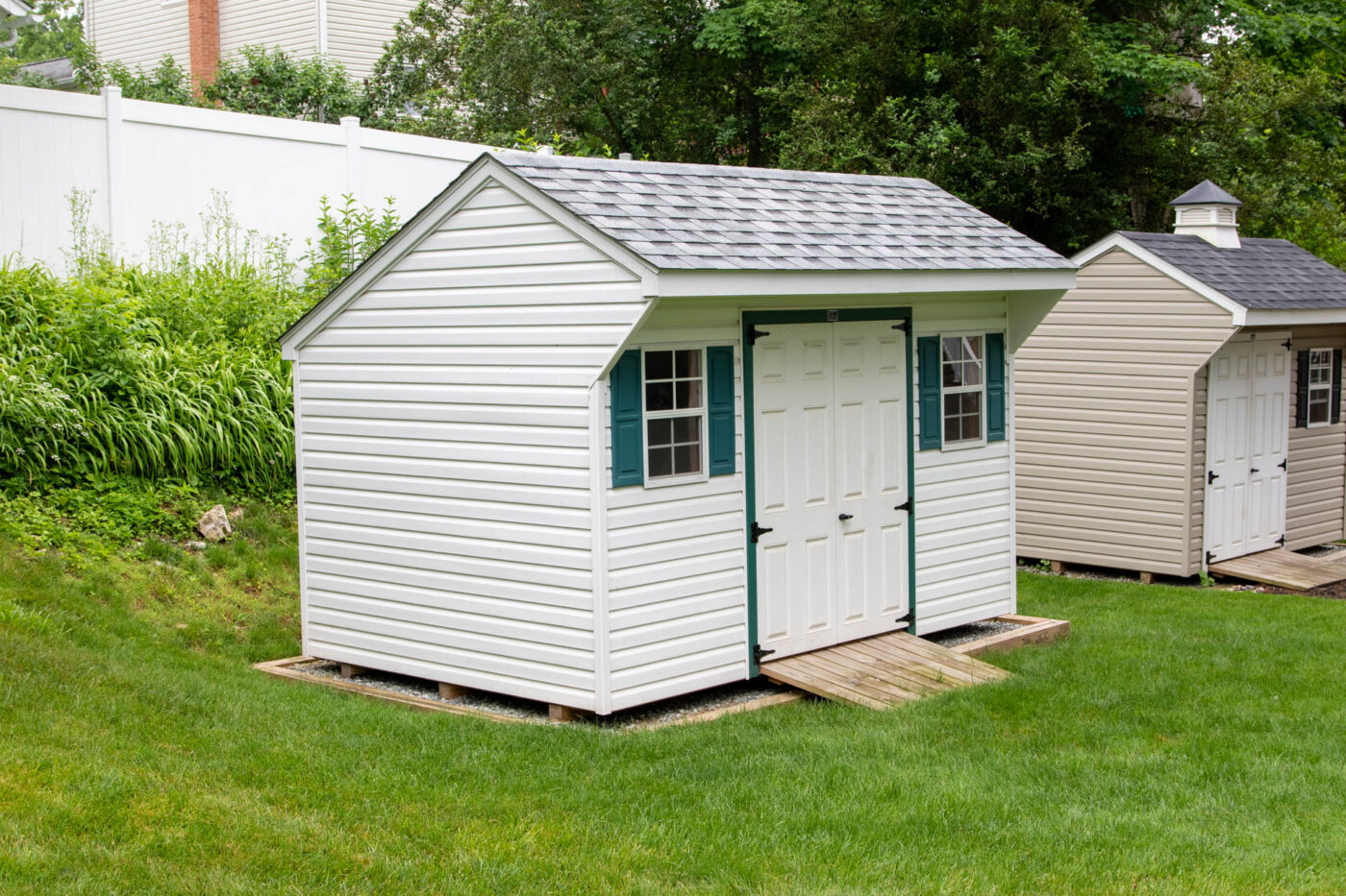 white saltbox shed for sale in New Haven, CT