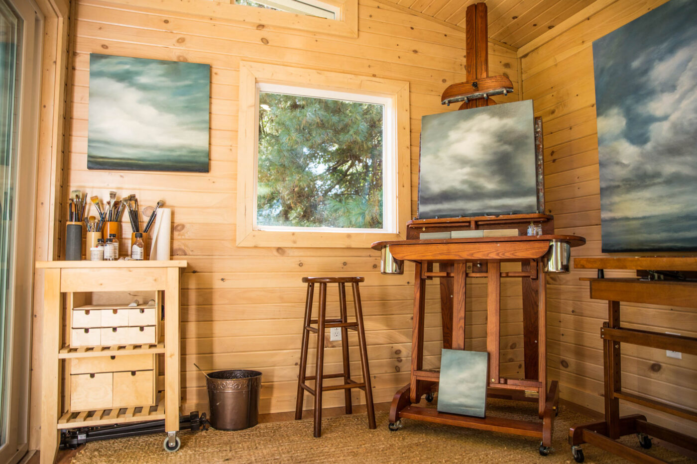 inside an art studio for sale in Waterbury, CT