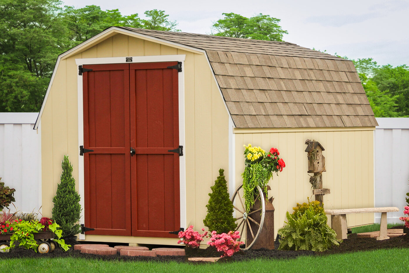 mini barn shed with double doors for sale in ny