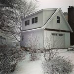 Garage in the snow