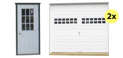 two car legacy shed and garage doors 1 