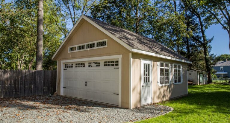 20x24 garage with attic