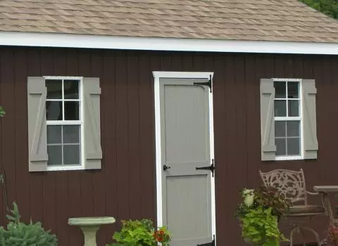 Attic Workshop Two-Car Garage 13 shed garage colors 2