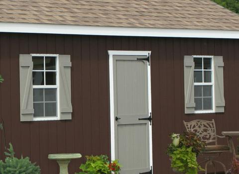 Attic Workshop Four-Car Garage 13 shed garage colors 5