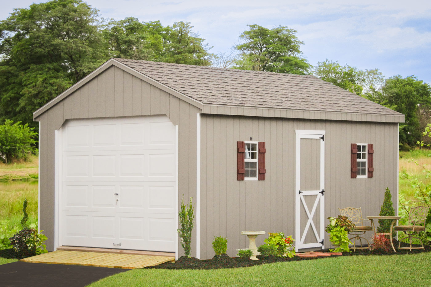 A Standard garage for sale from Sheds Unlimited
