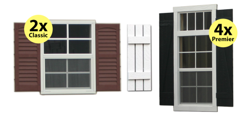 potting windows for portable sheds garages