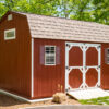 A 12x16 shed with shutters in Northport, NY.