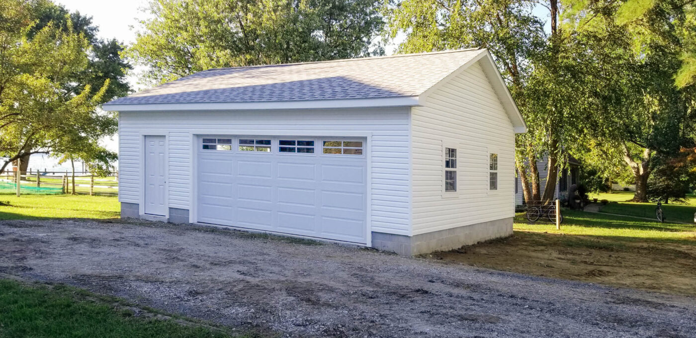 A 22x28 garage in Stevensville, MD.