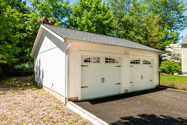 A 24x24 2-car garage in Northport, NY.