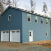 blue 24x36 Legacy 2-Story Workshop 2-Car Garage in Keswick, VA