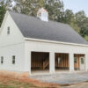 white Legacy 2-story 3-car garage in Purcellville, VA with cupola