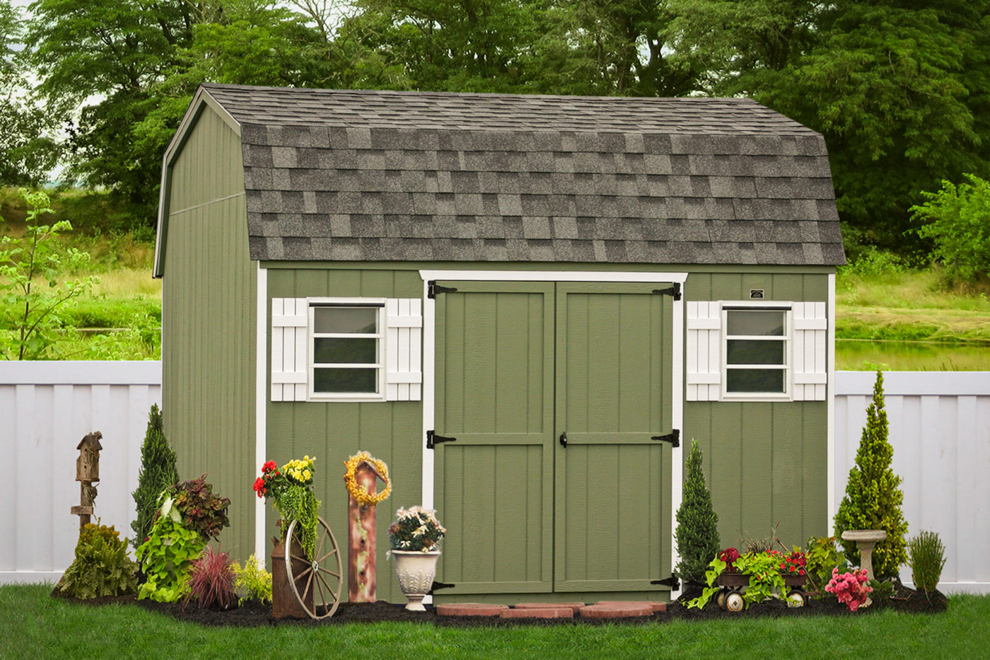 A maxibarn shed from Sheds Unlimited