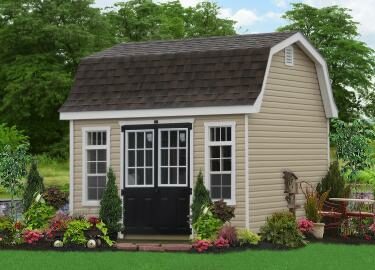10x14 upscale woodn and vinyl sheds