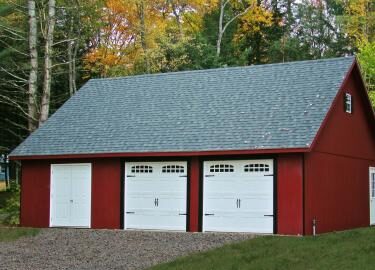 2-Car Garages with Attics | Attic Workshop 2-Car Garage