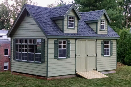 12x20 garden shed with dormers