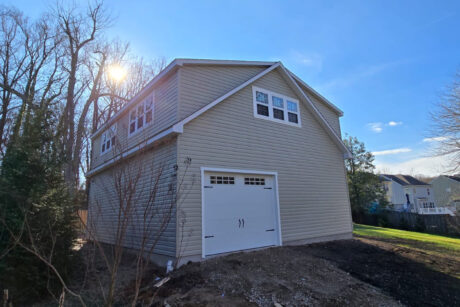 3 car 2 Story Legacy Prefab Workshop Garage Vinyl 5 460x307 f50 50