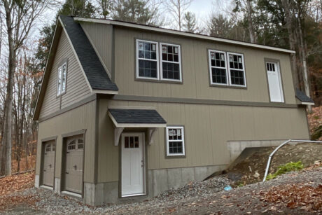 2 car 2 Story Legacy Prefab Workshop Clay 460x307 f50 50