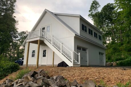 legacy 2 story workshop two car garage