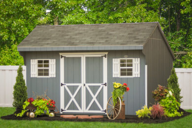 A saltbox shed kit