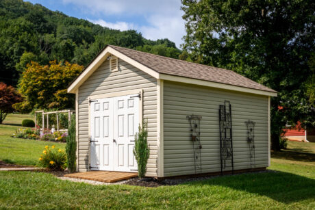 A 10x16 A-frame shed in Drums, PA.