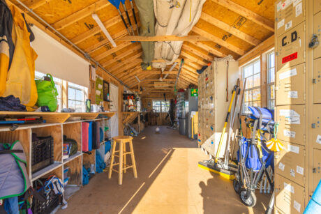 The interior of a 10x28 shed in East Boston, MA.