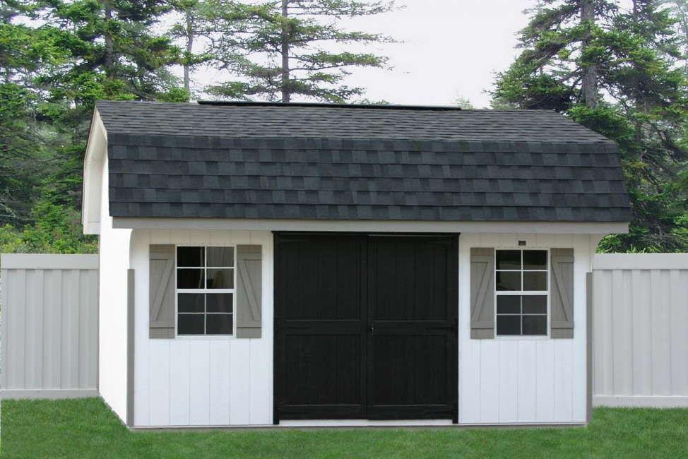 gambrel storage shed