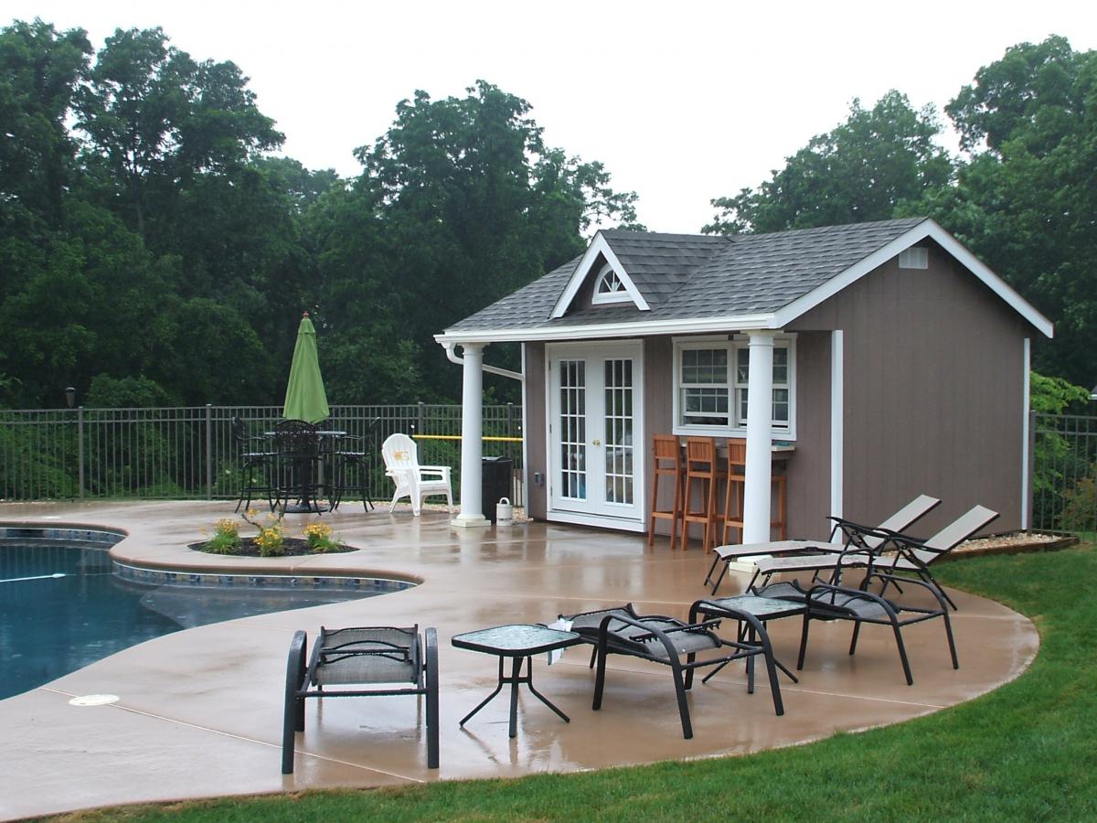 pool house building