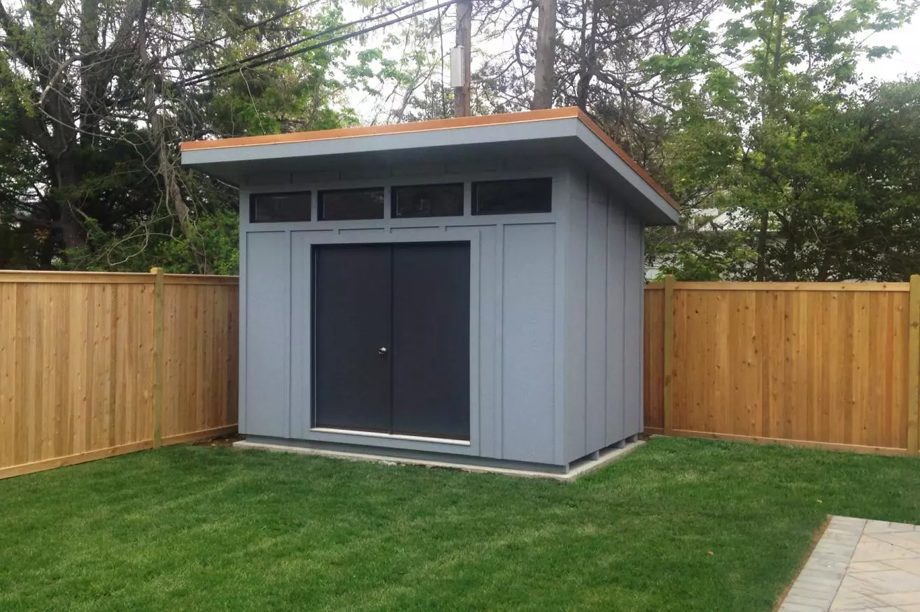 modern 8x10 shed
