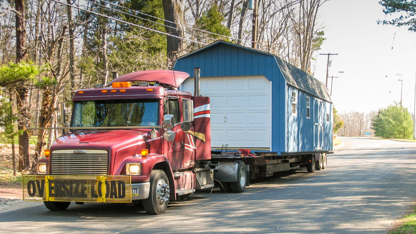 delivery truck with amish garage for sale