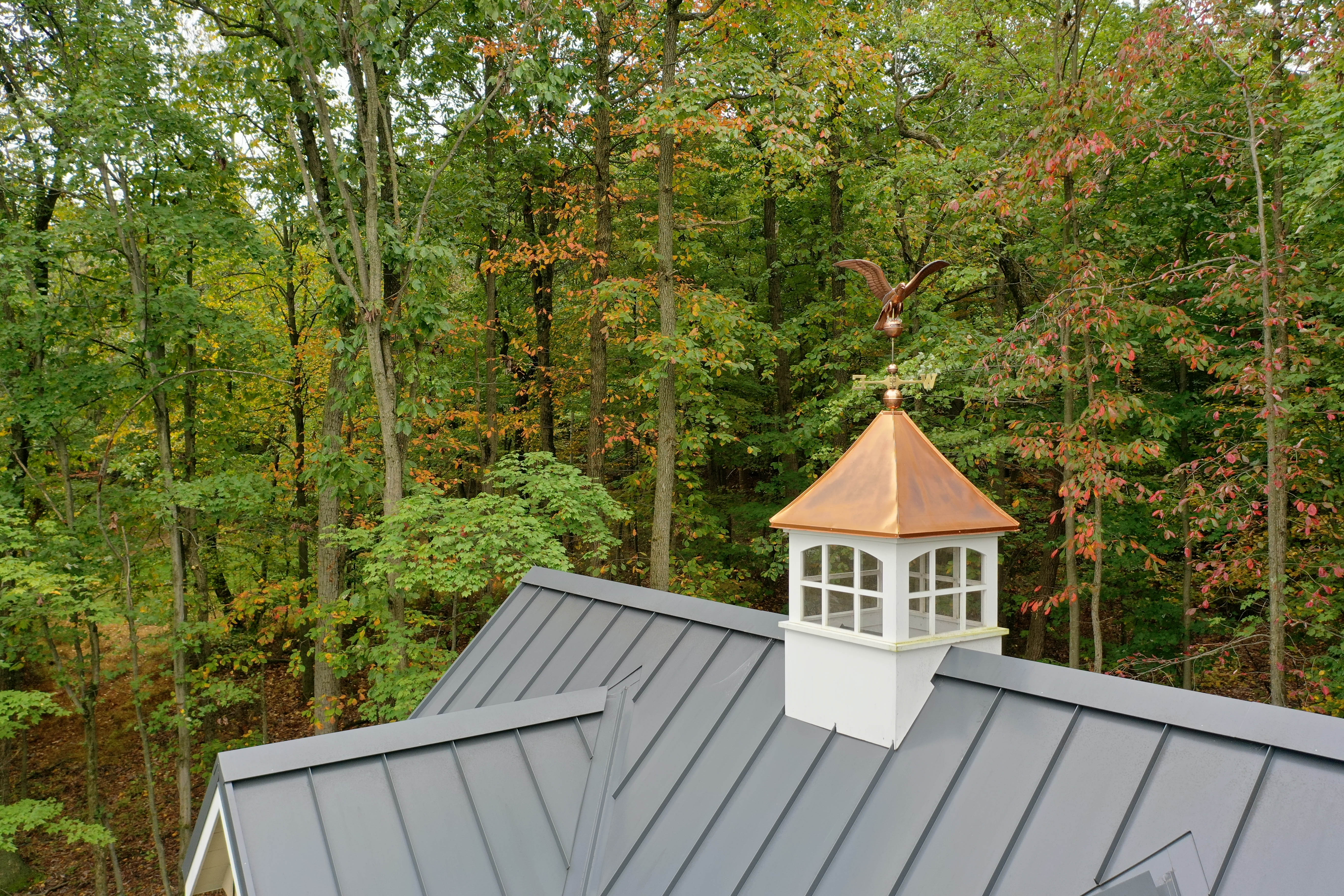 cupola with a horse for prefab garage 0