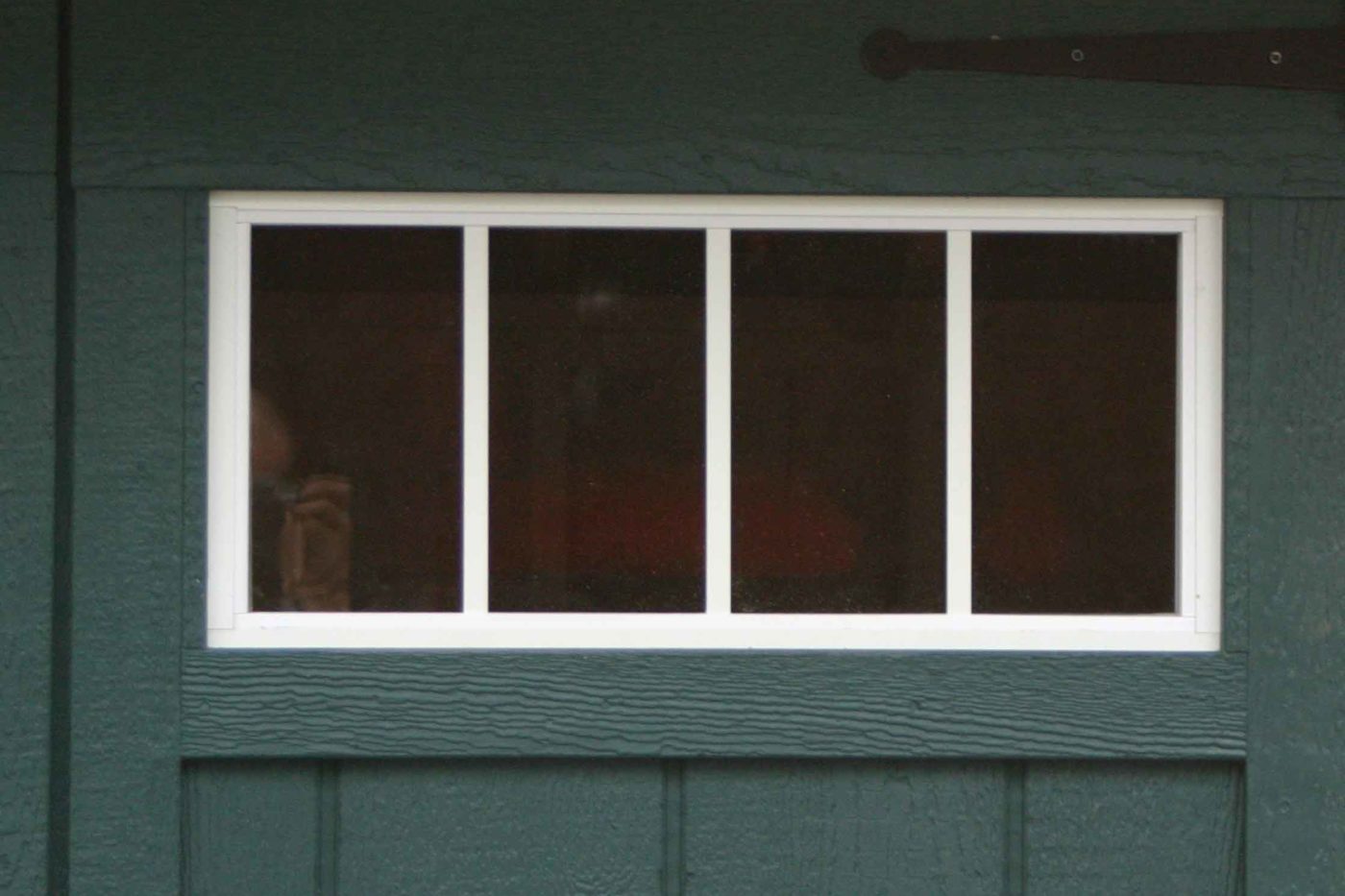 4 pane window on amish built garage