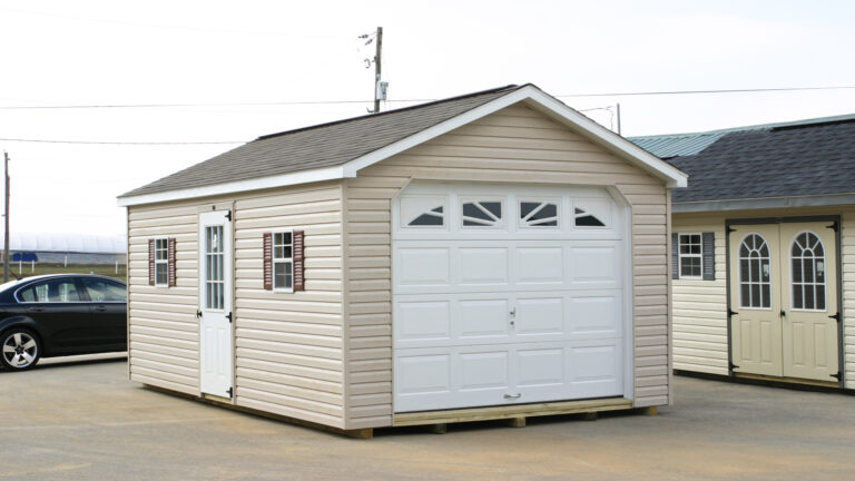 exterior of great 12x20 portable garage for sale