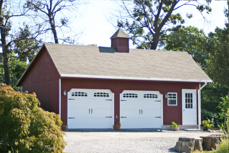 saltbox two car garage cost