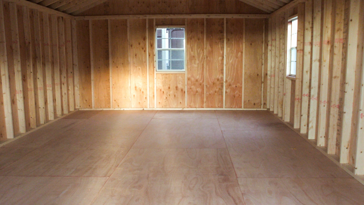 interior of shed for insulated sheds for sale article