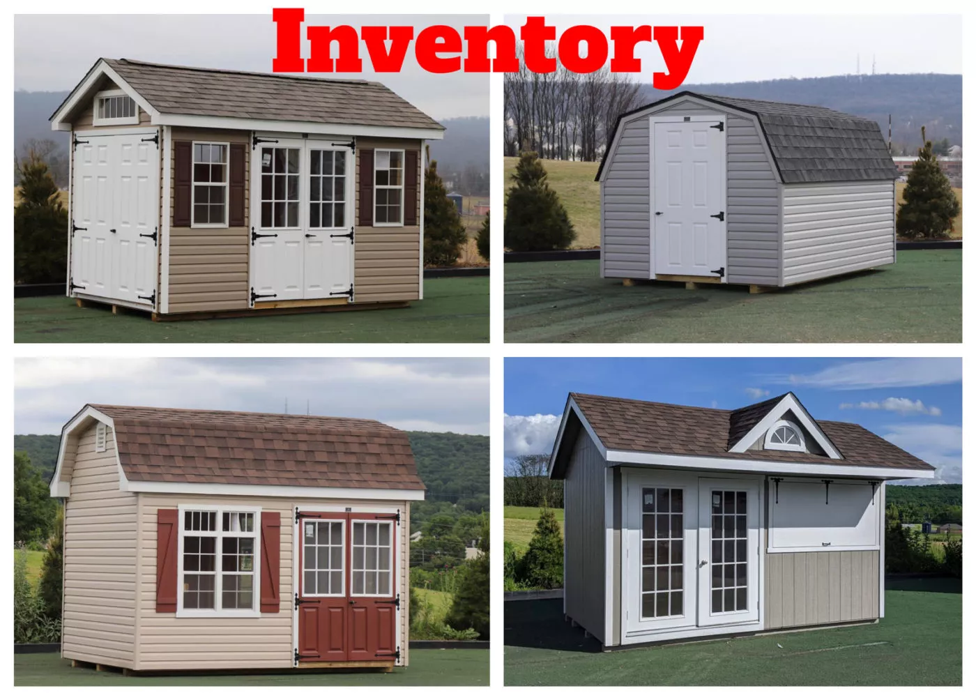small storage sheds inventory