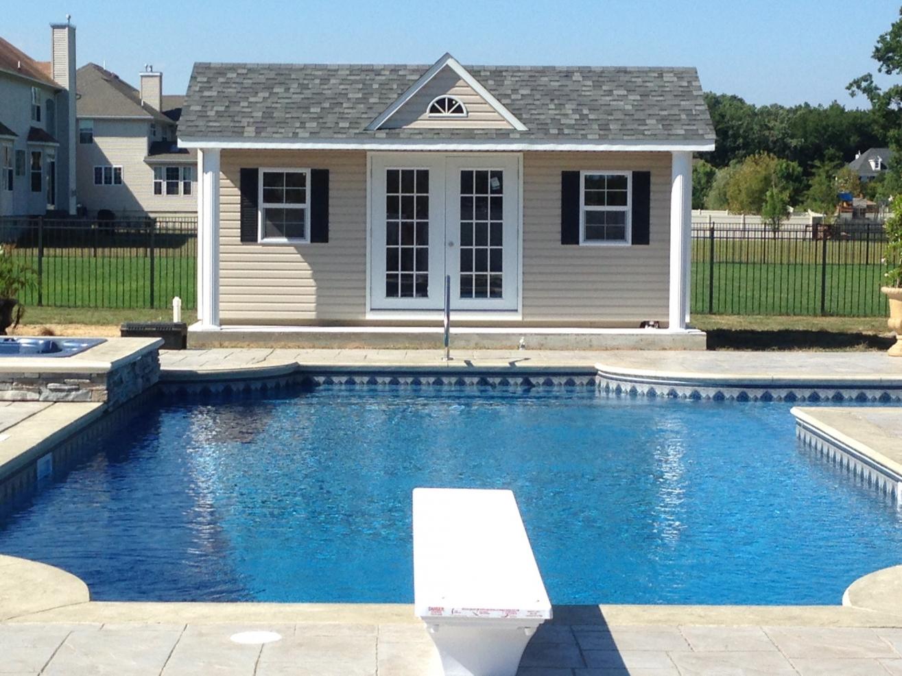 12x24 pool shed