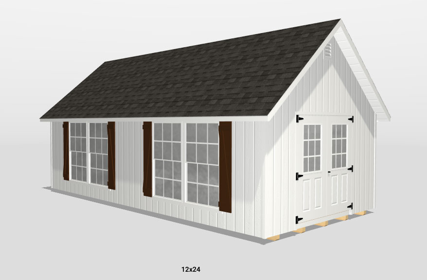 how to build a 12x24 shed