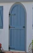 classic round top 3 foot door for sheds garages
