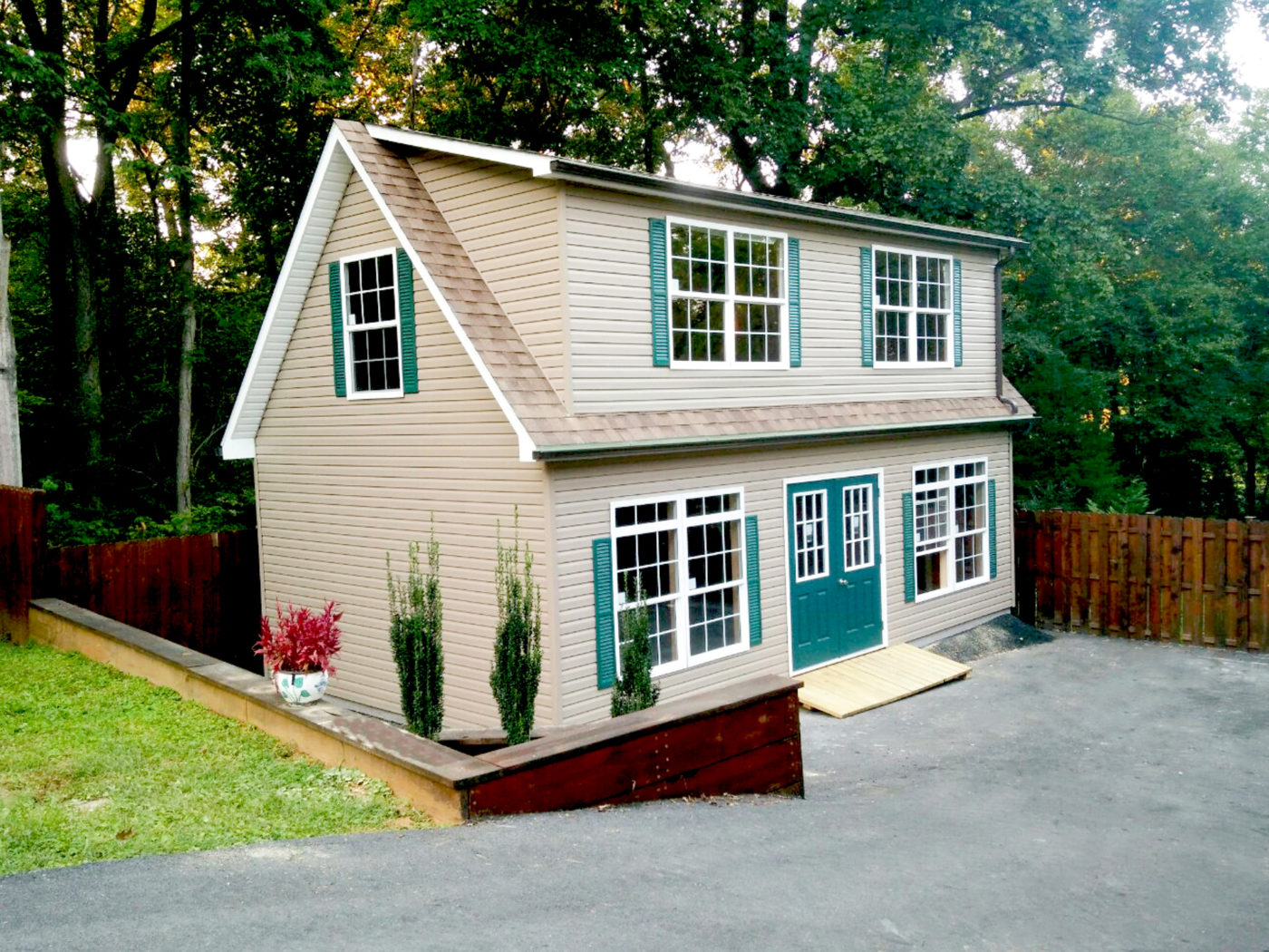 exterior of a quality shed house for sale