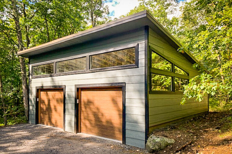 Modern Four-Car Garage | Sheds Unlimited