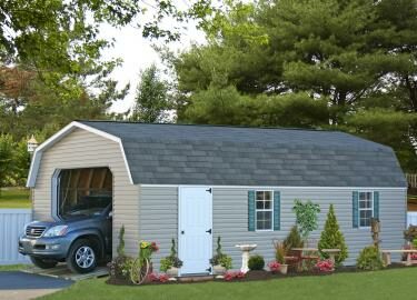 Standard MaxiBarn Single-Car Garage 6 single car garages with loft pa nj ny