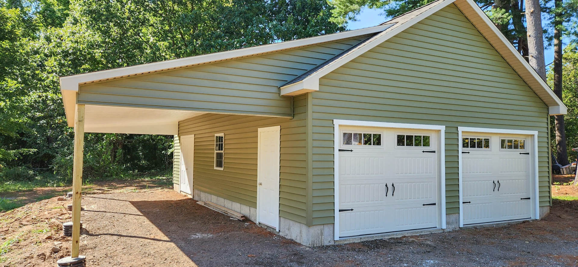 24x36 Single-Story Workshop 2-Car Garage in Glastonbury, CT | Sheds ...