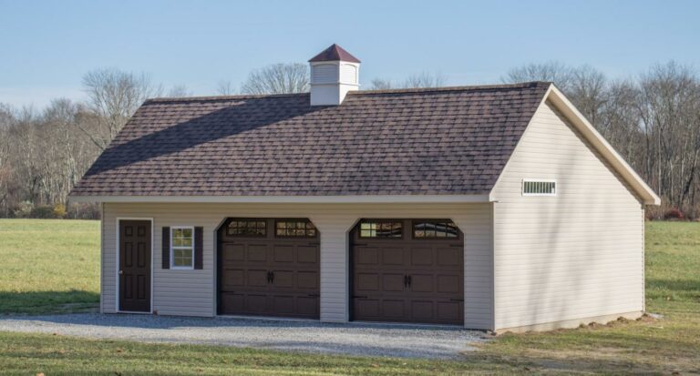 2-Car Saltbox Garages | Single-Story Saltbox 2-Car Garage