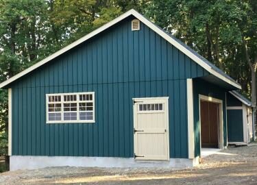 Single-Story Saltbox Four-Car Garage 5 unique two car saltbox garage md 1