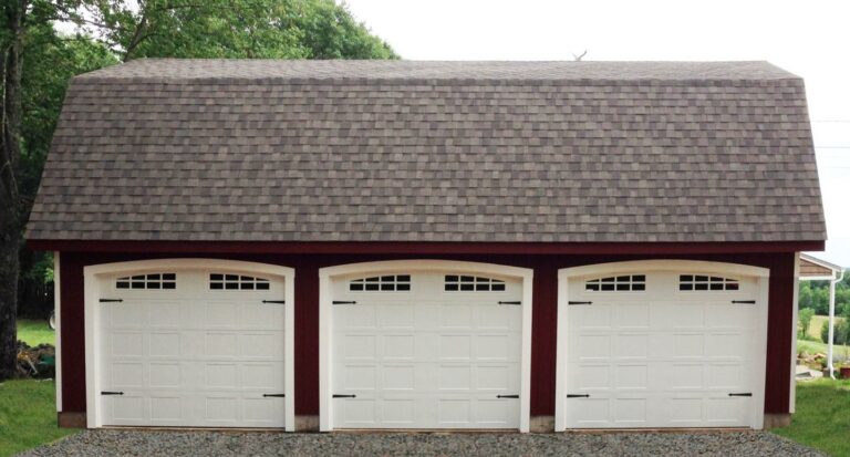 Single-Story MaxiBarn Three-Car Garage 1 cheap three car garage ny ct 1