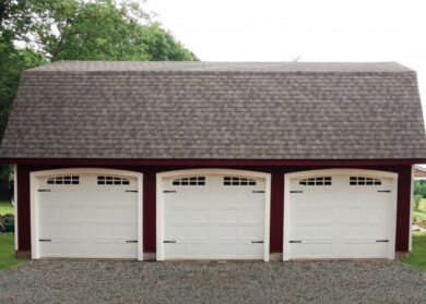 Single-Story MaxiBarn Three-Car Garage 5 cheap three car garage ny ct 2
